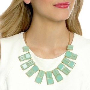 Kate Spade Mint Green “Hot Chip” Bib Necklace